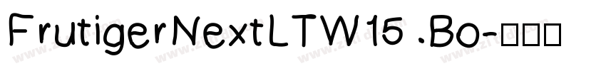 FrutigerNextLTW15 Bo字体转换